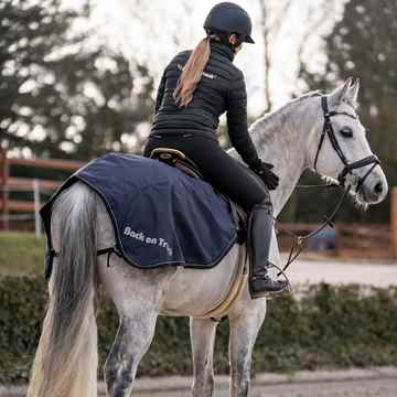 Picture of BACK ON TRACK SAMMY EXERCISE RUG BLUE 78in