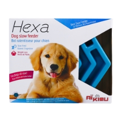 Picture of Bowl Aikiou Canine Hexa Slow Feeder - Blue
