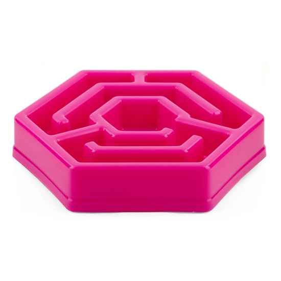 Picture of BOWL AIKIOU CANINE HEXA SLOW FEEDER - Pink