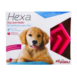 Picture of Bowl Aikiou Canine Hexa Slow Feeder - Pink