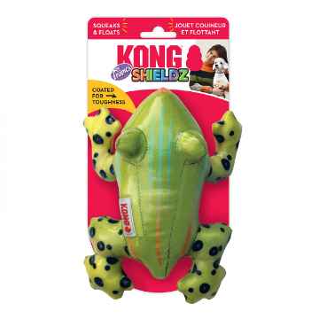 Show details for TOY DOG KONG Shieldz Tropics Frog - Medium Picture of TOY DOG KONG Shieldz Tropics Frog - Medium