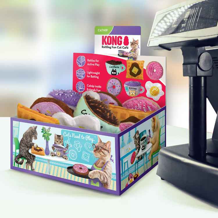 Picture of TOY CAT KONG Scrattles Cafe PDQ - 12/box