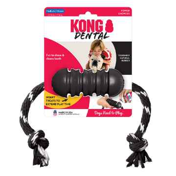 Show details for TOY DOG KONG Extreme Dental with Rope - Medium Picture of TOY DOG KONG Extreme Dental with Rope - Medium