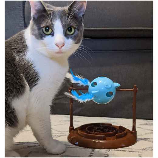 Picture of TOY CAT DOC & PHOEBE TWIRLY BIRD SNACKER