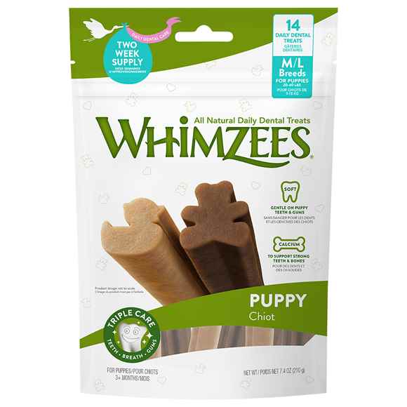 Picture of TREAT CANINE Whimzees Dental Puppy Stix Daily Med/Lrg Breed - 14/pk