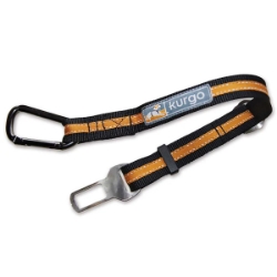 Picture of SEATBELT TETHER KURGO Direct to Seatbelt - Black/Orange