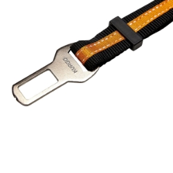 Picture of SEATBELT TETHER KURGO Direct to Seatbelt - Black/Orange