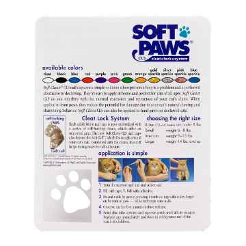 Show details for SOFT PAWS TAKE HOME KIT FELINE LARGE - Blue Sparkle Picture of SOFT PAWS TAKE HOME KIT FELINE LARGE - Blue Sparkle