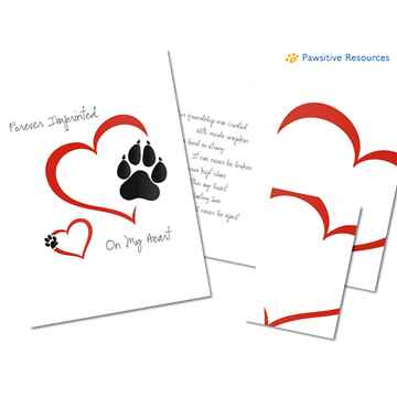 Picture of SYMPATHY CARD (FOREVER IMPRINTED IN MY HEART) W/ INSERT-5/pk