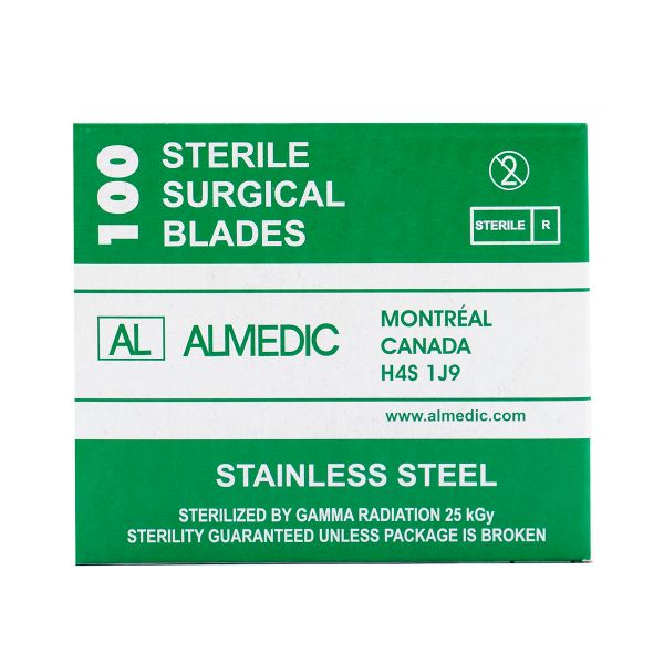 Picture of SCALPEL BLADES SS ALMEDIC #20 STERILE (A6-128) - 100s