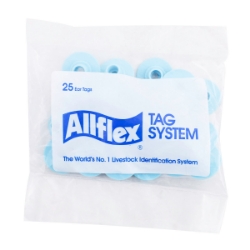 Picture of ALLFLEX BUTTON GLOBAL FEMALE SMALL BLUE - 25/bag