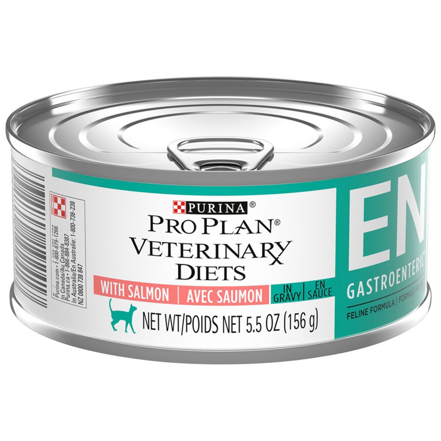 Picture of Purina Pro Plan Veterinary Diet EN (Gastroenteric) Selects Chunks Salmon Formula Wet Cat Food - 24 X 156gm Cans