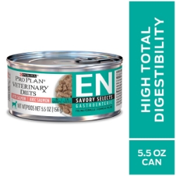 Picture of Purina Pro Plan Veterinary Diet EN (Gastroenteric) Selects Chunks Salmon Formula Wet Cat Food - 24 X 156gm Cans