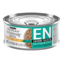 Picture of Purina Pro Plan Veterinary Diet EN (Gastroenteric) Selects Chunks Chicken Formula Wet Cat Food - 24 X 156gm Cans