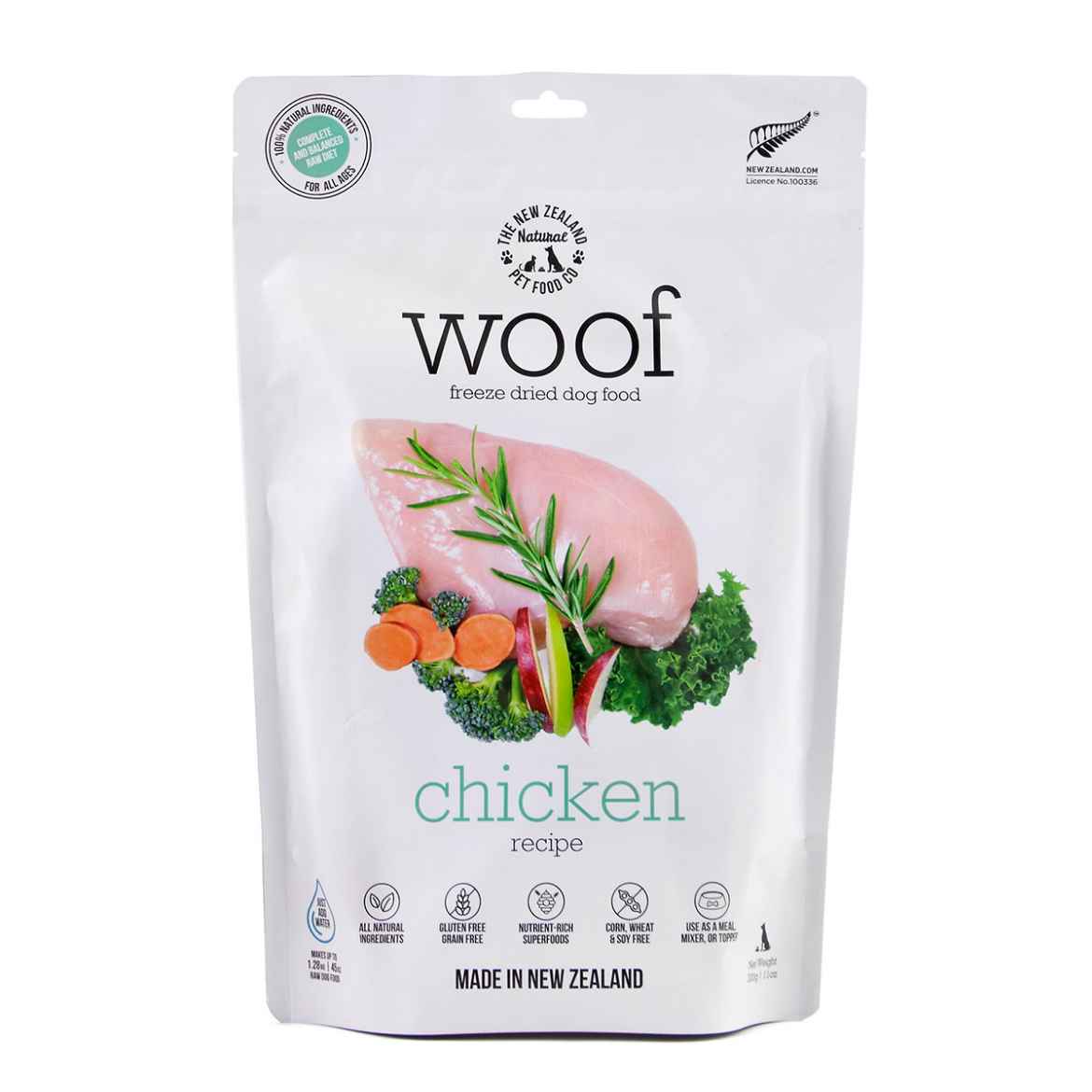 Picture of CANINE NZ NATURAL WOOF FREEZE DRIED FOOD Chicken - 9.9oz/280g