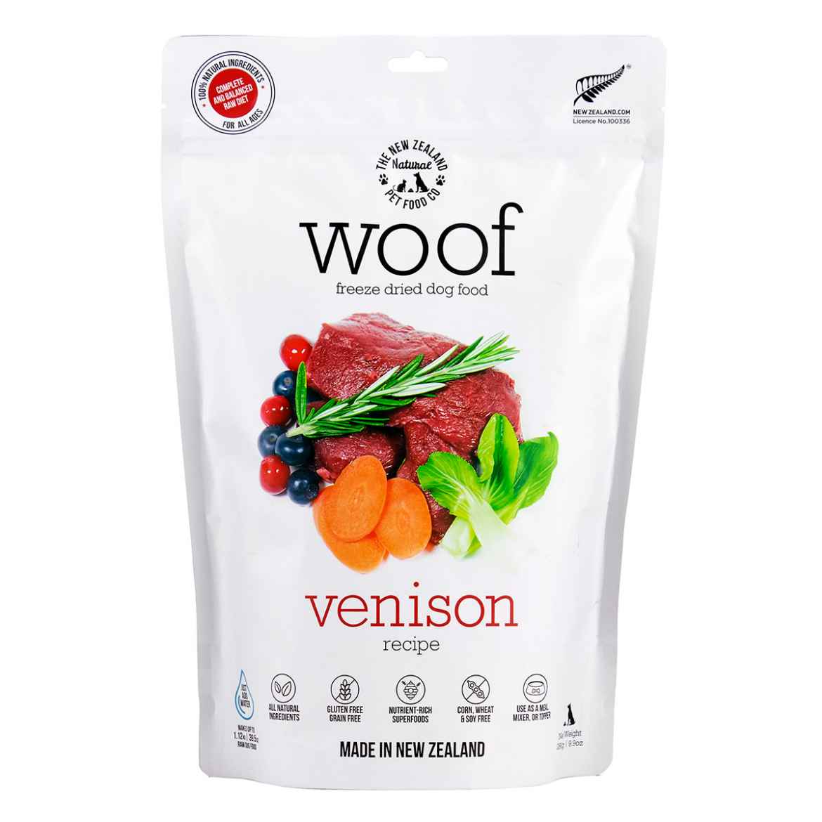 Picture of CANINE NZ NATURAL WOOF FREEZE DRIED FOOD Wild Venison - 9.9oz/280g