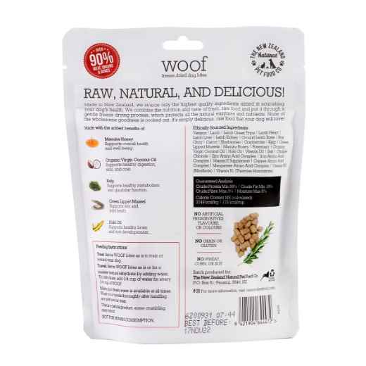 Picture of TREAT CANINE NZ NATURAL WOOF Wild Venison - 50g/1.76oz