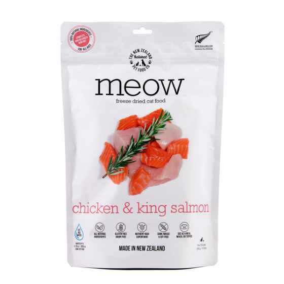 Picture of FELINE NZ NATURAL MEOW Chicken & Salmon FREEZE DRIED FOOD- 280g/9.9oz