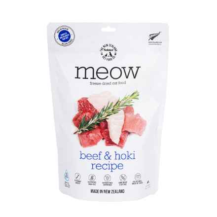 Picture of FELINE NZ NATURAL MEOW Beef & Hoki FREEZE DRIED FOOD- 280g/9.9oz