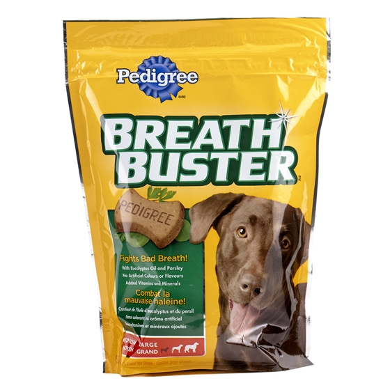 Picture of TREAT CANINE PEDIGREE BREATHBUSTER BISCUITS Regular - 500g