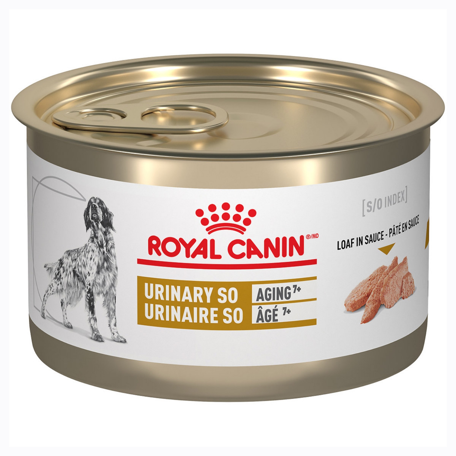 Picture of Royal Canin Veterinary Diet URINARY SO Aging 7+ Loaf Dog Food - 24 X 150gm