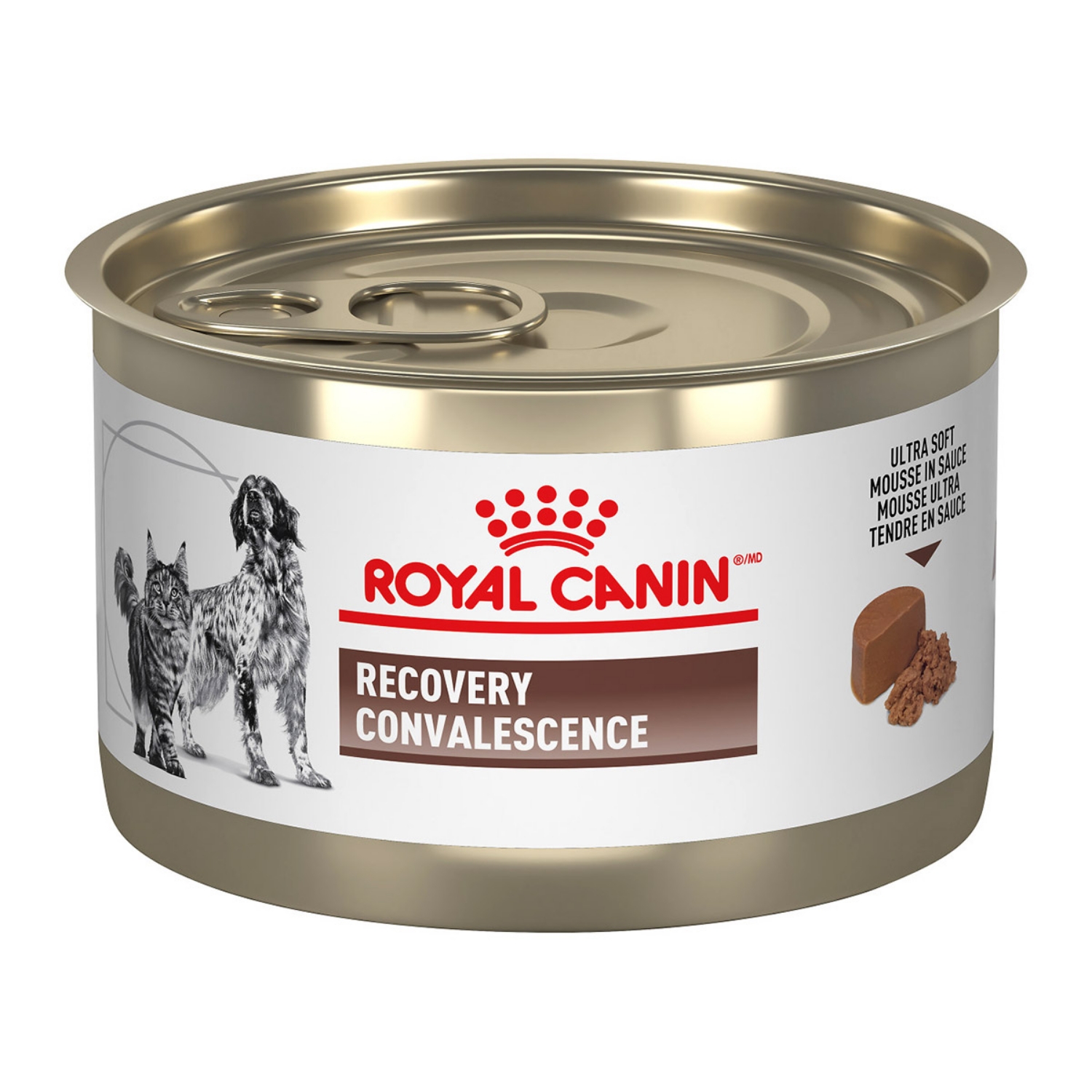 Picture of Royal Canin Veterinary Diet RECOVERY Ultra-soft Mousse Wet Dog & Cat Food - 24 X 145gm cans