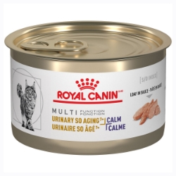 Picture of Royal Canin Veterinary Diet URINARY SO Aging 7+ + CALM Loaf Wet Cat Food - 24 X 145gm cans