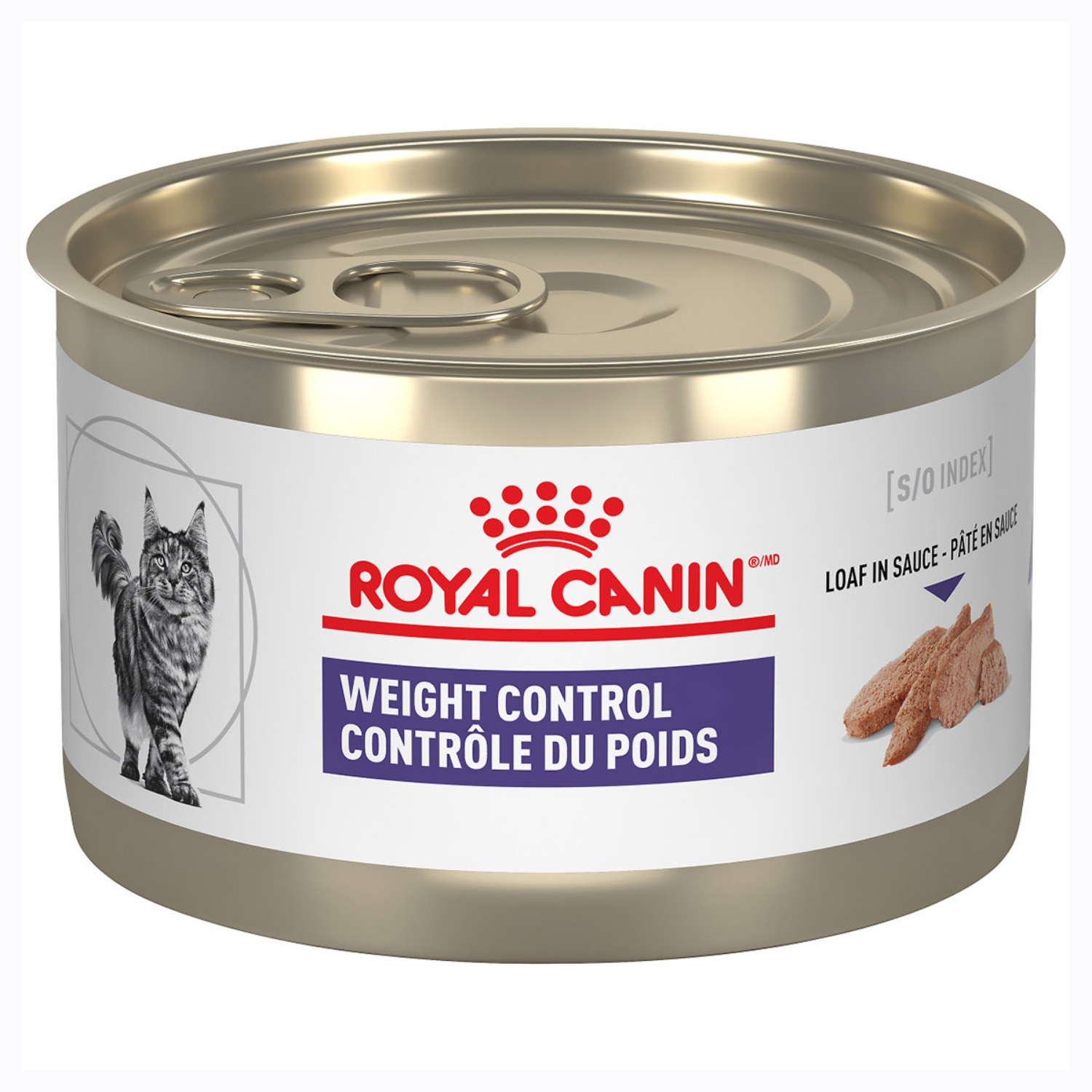 Picture of Royal Canin Veterinary Diet WEIGHT CONTROL Loaf Wet Cat Food - 24 X 145gm cans