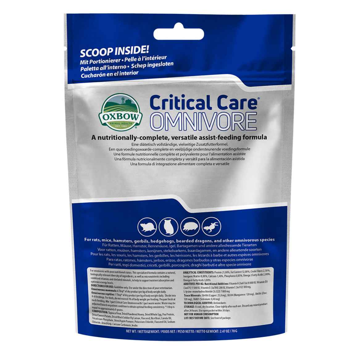 Picture of OXBOW CRITICAL CARE Omnivore - 2.47oz/70g