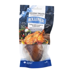 Picture of XMAS TREAT ROLLOVER TURKEY & CRANBERRY STUFFED HOOF - 1/pk