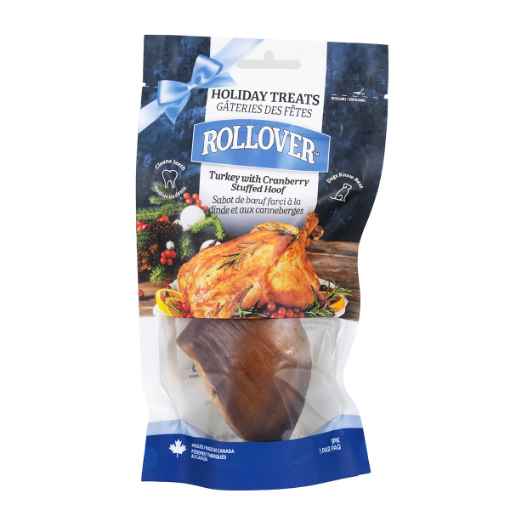 Picture of XMAS TREAT ROLLOVER TURKEY & CRANBERRY STUFFED HOOF - 1/pk