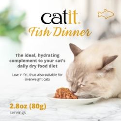 Picture of CATIT FISH DINNER WITH WHITEFISH & PUMPKIN - 6 x 80g