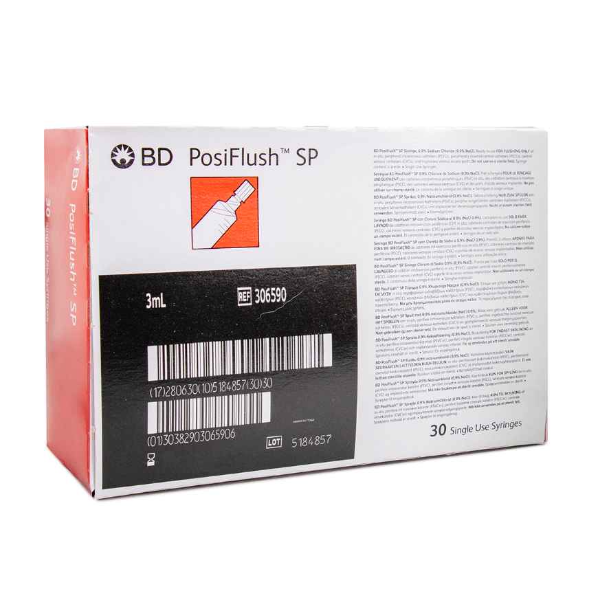 Picture of POSIFLUSH BD PREFILLED SYRING w/ SALINE 3ml - 30s