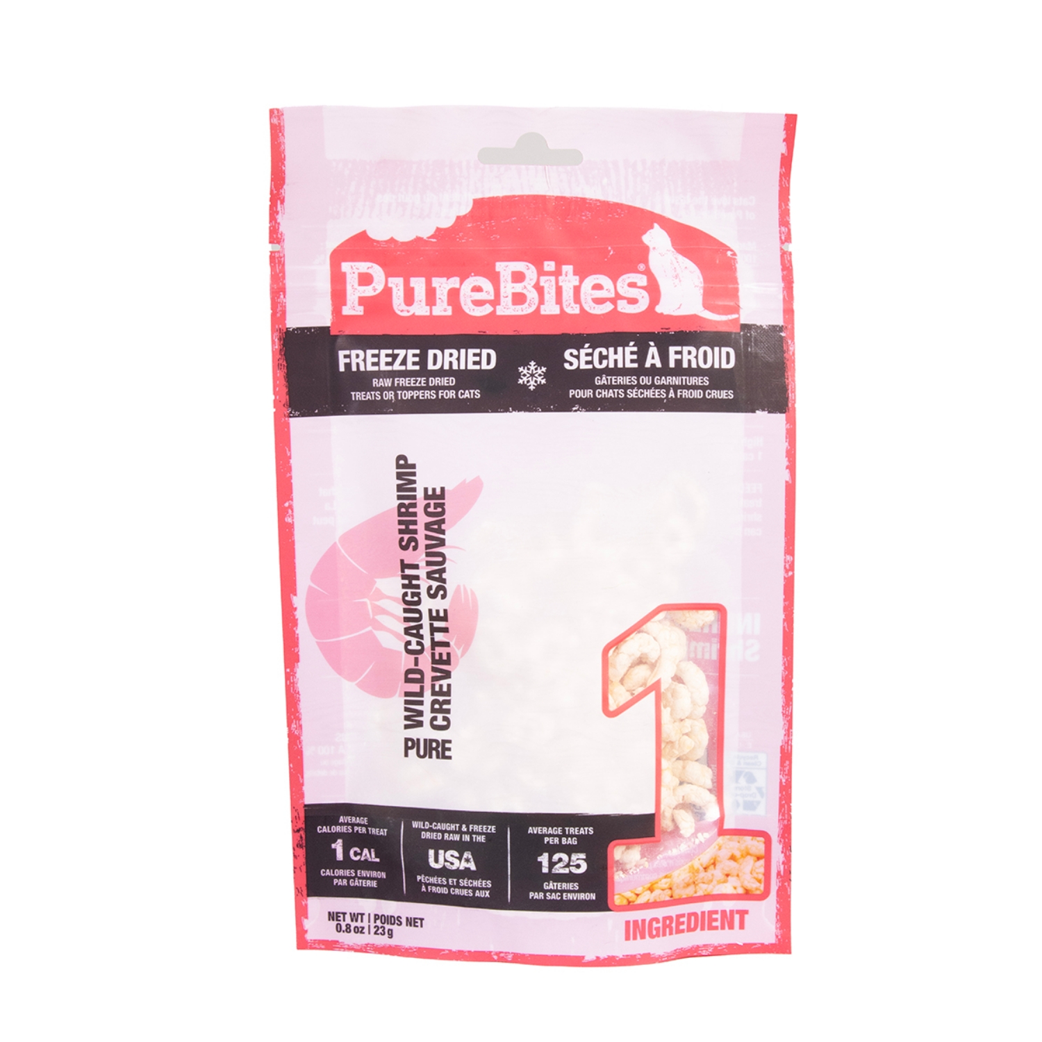 Picture of TREAT PUREBITES FELINE SHRIMP Super Value Size - 0.8oz/23g