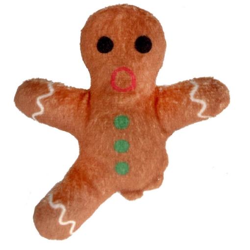 Picture of XMAS HOLIDAY FELINE Kittybelles Oh Snap!Gingerbread Man Catnip Toy 