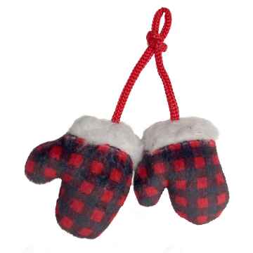 Picture of XMAS HOLIDAY FELINE Mitten for Kittens Catnip Toy 