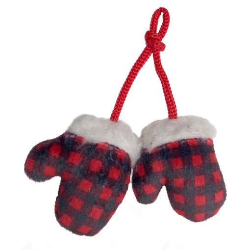 Picture of XMAS HOLIDAY FELINE Mitten for Kittens Catnip Toy 