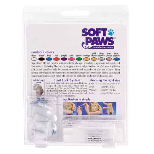 Picture of SOFT PAWS TAKE HOME KIT FELINE MEDIUM - Blue Sparkle