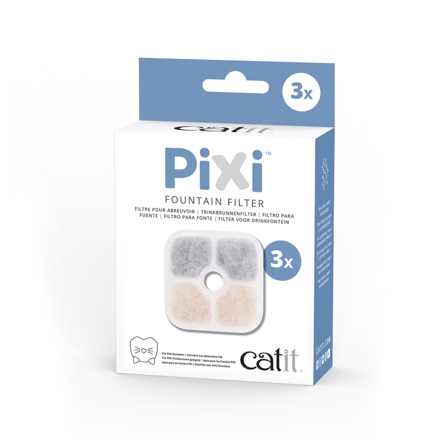 Picture of Catit Pixi Fountain 2.5 Litre Filter Cartridges 3/Box