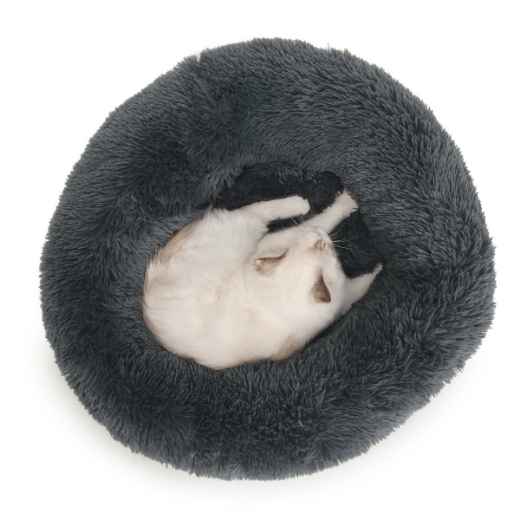 Picture of PET BED FELINE CATIT FLUFFY BED Dark Grey - 24in x 8in