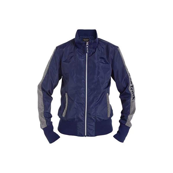 Picture of BACK ON TRACK MONROE WOMANS JACKET BLUE & SILVER SMALL