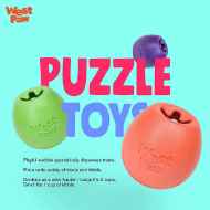 Picture of TOY DOG ZOGOFLEX RUMBL PUZZLE TOY Eggplant - Large