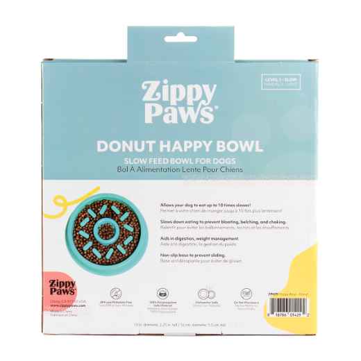 Picture of BOWL SLOW FEED ZIPPYPAWS DONUT HAPPY BOWL (ZP429)