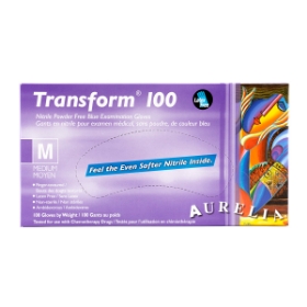 Show details for GLOVES NITRILE TRANSFORM PF 3.2mil  Medium - 100/box Picture of GLOVES NITRILE TRANSFORM PF 3.2mil  Medium - 100/box