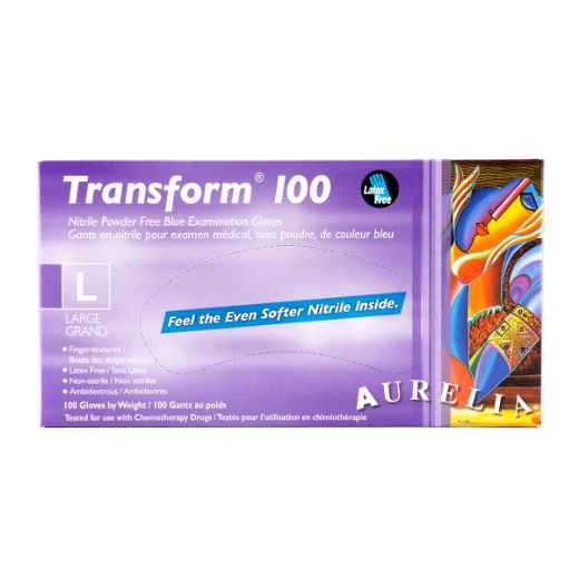 Picture of GLOVES NITRILE TRANSFORM PF 3.2mil Large - 100/box