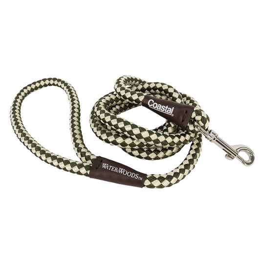 Picture of LEAD WATER & WOODS ROPE SNAP LEAD 6ft - Green & White