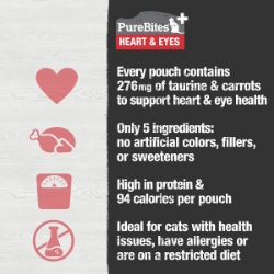 Picture of PUREBITES PLUS FELINE SQUEEZABLES Heart & Eyes - 2.5oz/71g