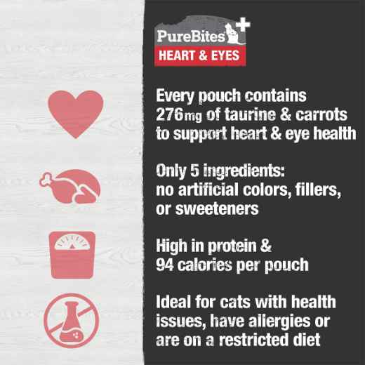 Picture of PUREBITES PLUS FELINE SQUEEZABLES Heart & Eyes - 2.5oz/71g