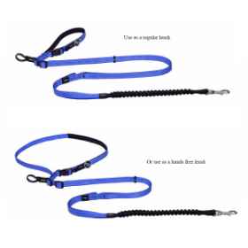 Show details for LEAD CANINE ROGZ UTILITY HANDS FREE Blue - 1in x 4.9 - 6.9ft Picture of LEAD CANINE ROGZ UTILITY HANDS FREE Blue - 1in x 4.9 - 6.9ft