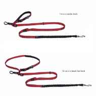 Picture of LEAD CANINE ROGZ UTILITY HANDS FREE Red - 1in x 4.9 - 6.9ft